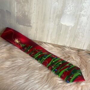 Jerry Garcia Green Tree Collection Fifty-Six Christmas 100% Silk Tie